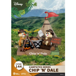 Disney D-Stage Campsite Series PVC Diorama Chip & Dale 10 cm